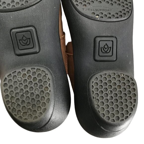 Spenco Slip On Leather Mules Clogs Shoes Size 7 EU 37.5 Brown Comfort Adjustable - Picture 11 of 11